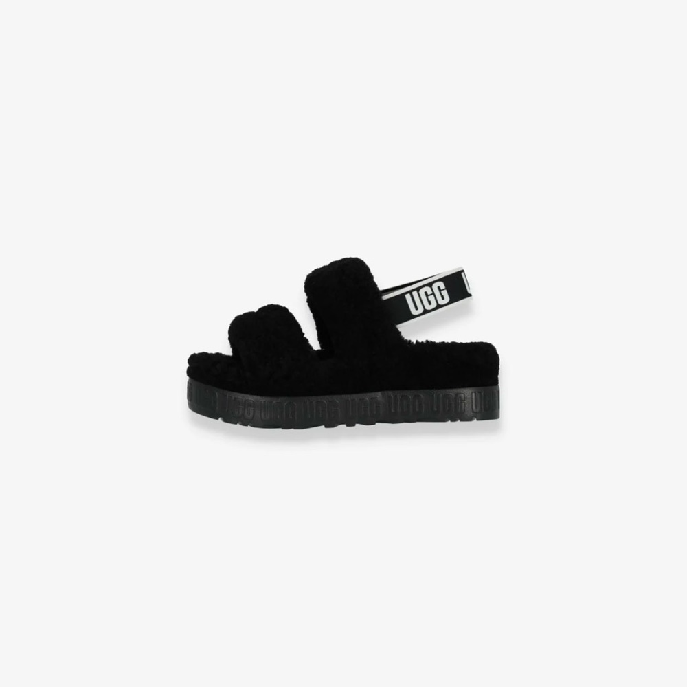 Oh Fluffita black sandals UGG